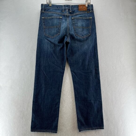 Lucky Brand Jeans Mens 32 x 32 Classic Straight Medium Washed Denim Cotton Blue - Picture 2 of 12